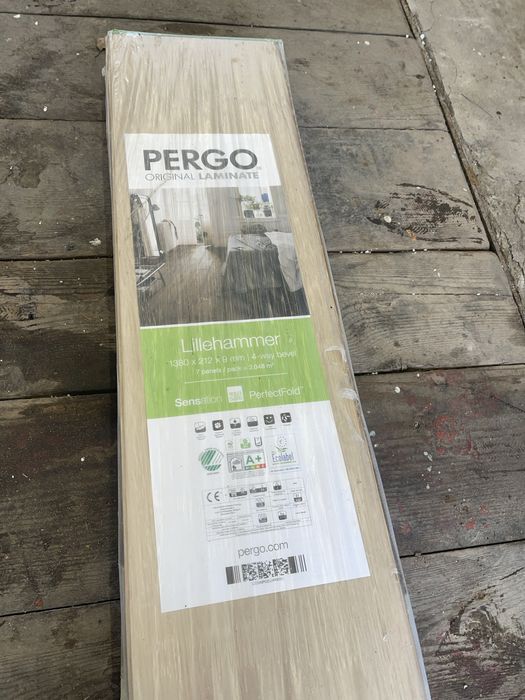 Podloga laminat Pergo Lillehammer Select Beige Oak 30m2 listwy