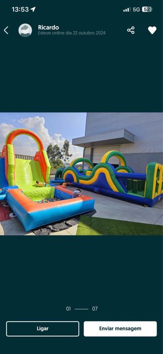 Aluguer insuflaveis - 2 disponiveis