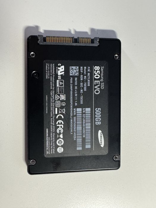 SSD Samsung 850 EVO 500GB (SATA 2.5")