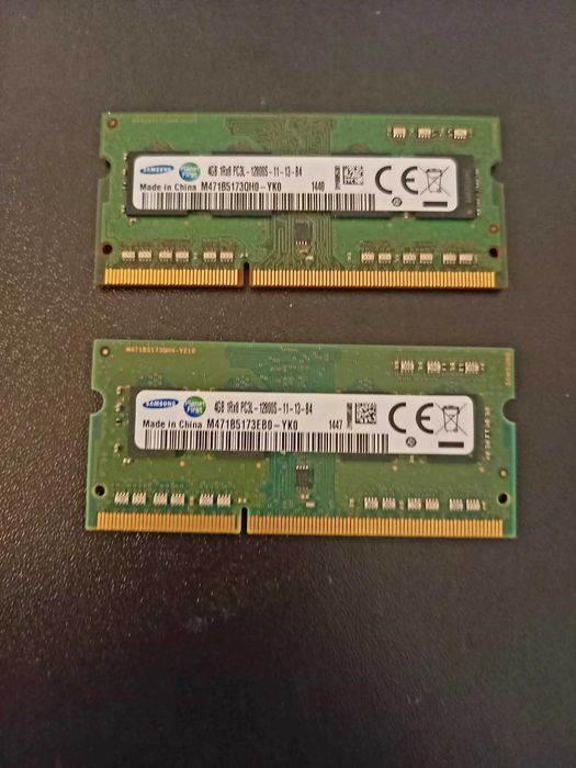 RAM 4GB DDR3L 1600MHz PC3L-12800S SO-DIMM Samsung x2