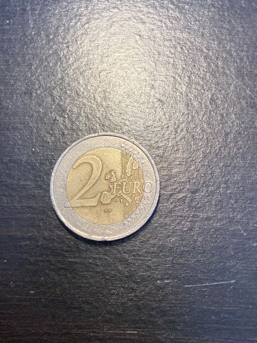 Moeda de 2 euros França de 2001 - (rara devido a erros de cunhagem)