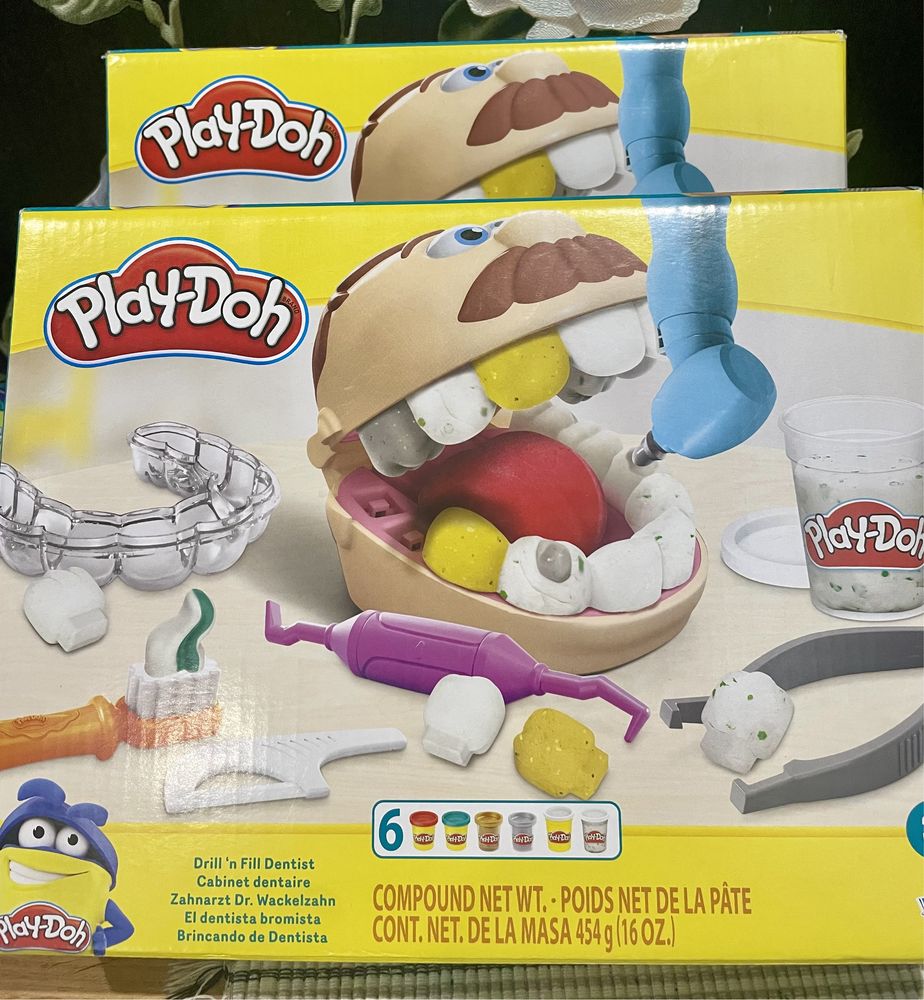 Плей до пластилін зубастік зубастик Play Doh стоматолог: 690 грн ...