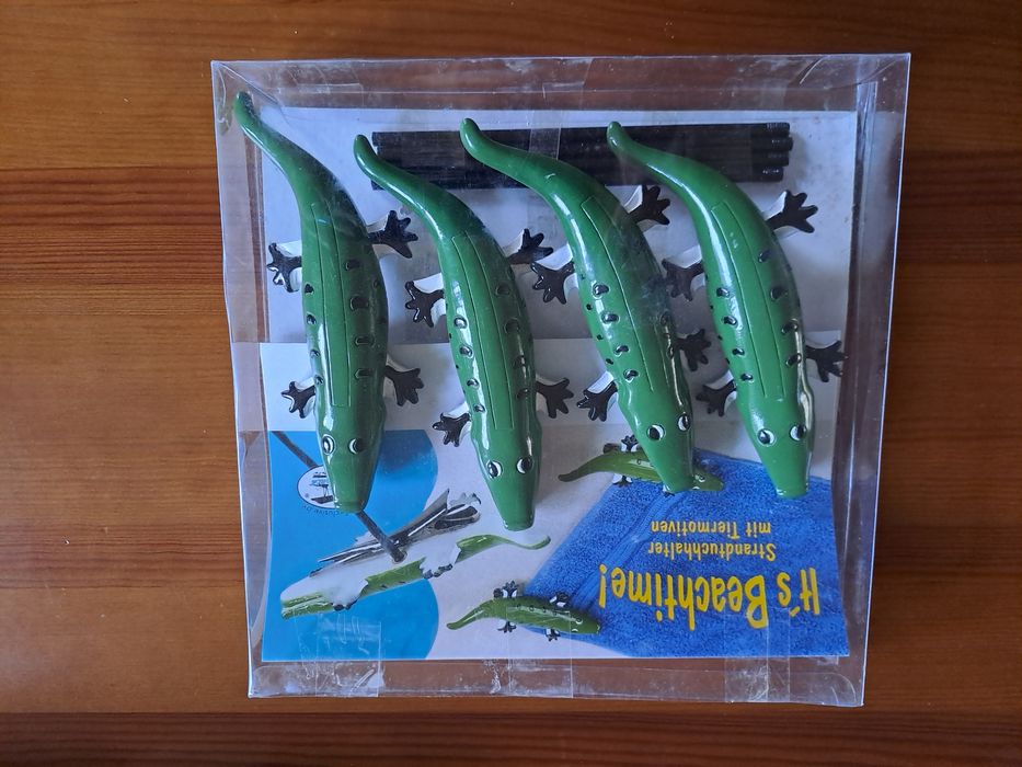 Krokodylki do koca plażowego