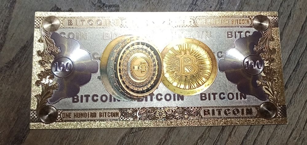 Nota Bitcoin completamente nova