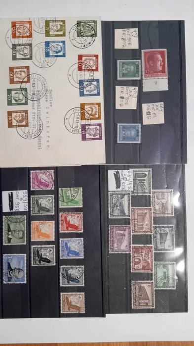 Sprzedam znaczki z Niemiec Trzeciej Rzeszy i koperty RFN