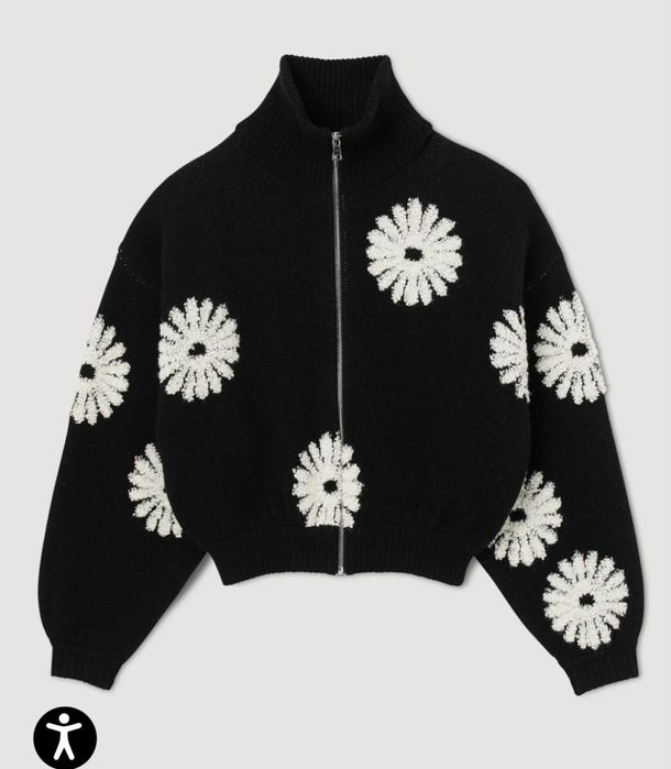 Кардиган кофта Sandro з квітами