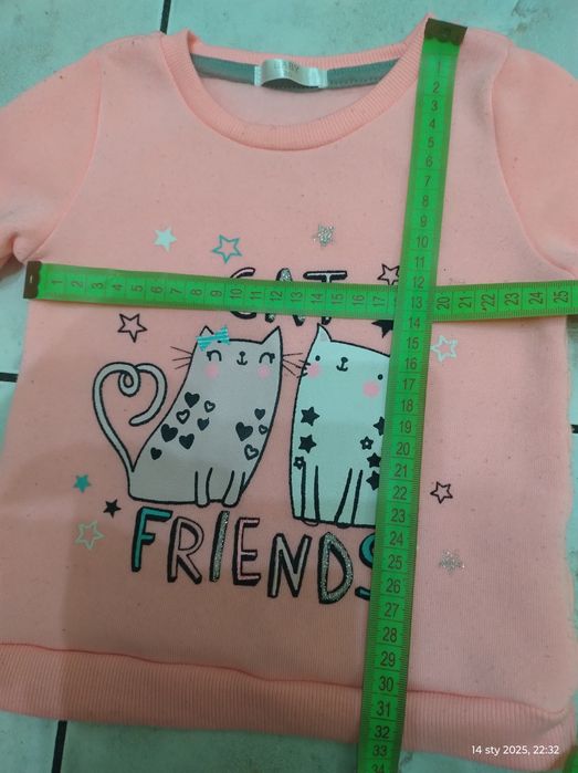 Zestaw jesienno- zimowy  spodnie ocieplane + bluza 74