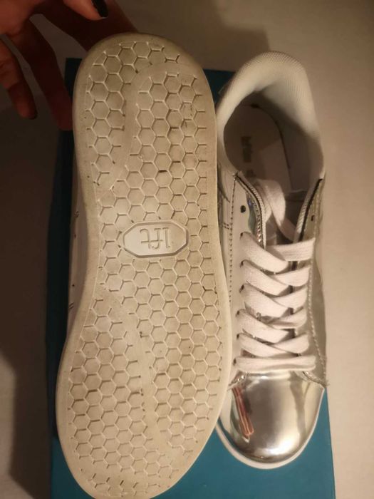 sapatilhas efeito espelho