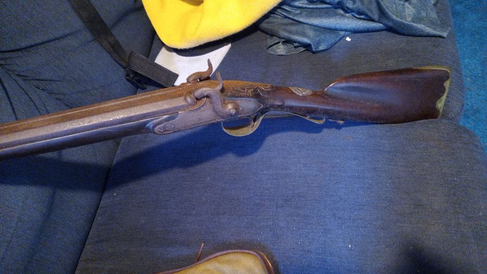 Arma de coleção 1880 de 2 canos da época medieval