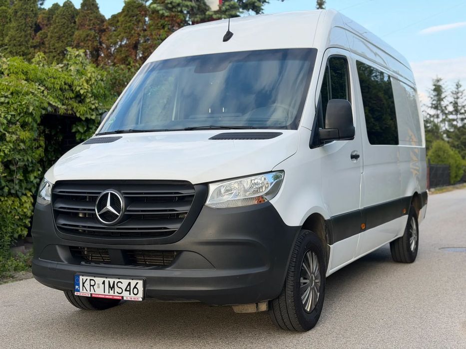 Mercedes-Benz SPRINTER  1WŁ Salon PL FV23% Brygadówka Zabudowa warsztatowa Webasto Kamera