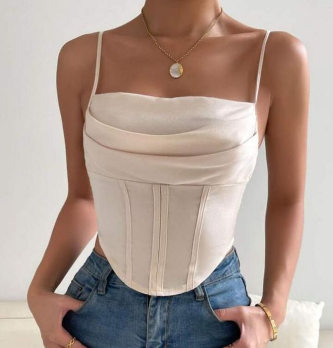 Топ корсет, корсет, атласный топ, атласный корсет, шёлковый корсет