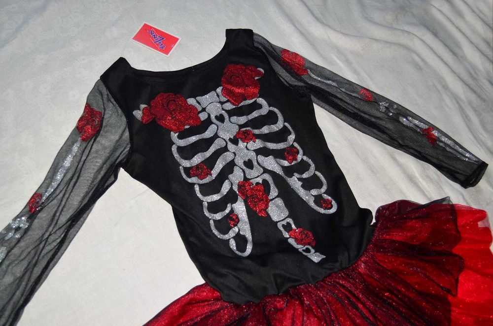 Нове плаття скелет роз Halloween Хелловін королева дракула відьмочка