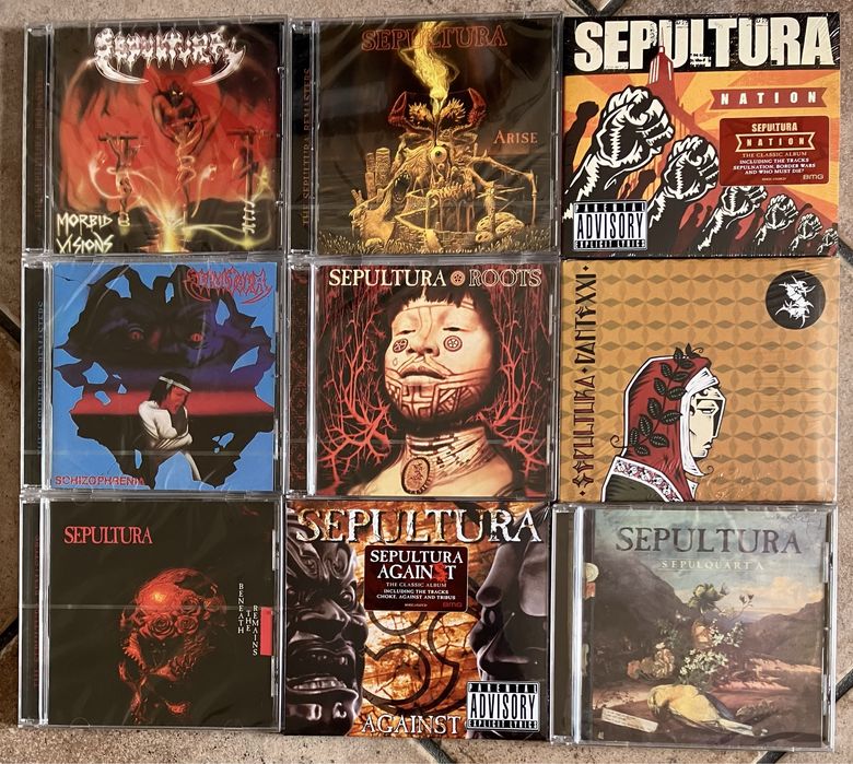 Sepultura - Morbid… Schizophrenia, Beneath…, Chaos A.D., Roots…