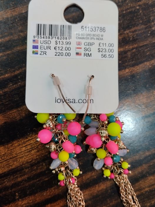 Kolczyki Lovisa nowe letnie kolorowe