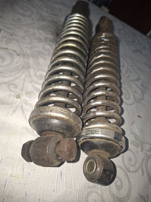 Oryginalne POLMO KROSNO amortyzatory tyl wsk 125,175 z epoki prlu