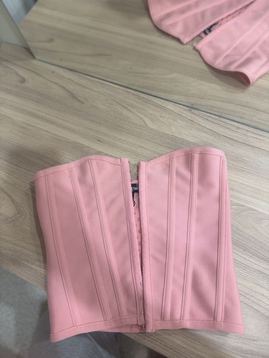 Рожевий корсет хс
