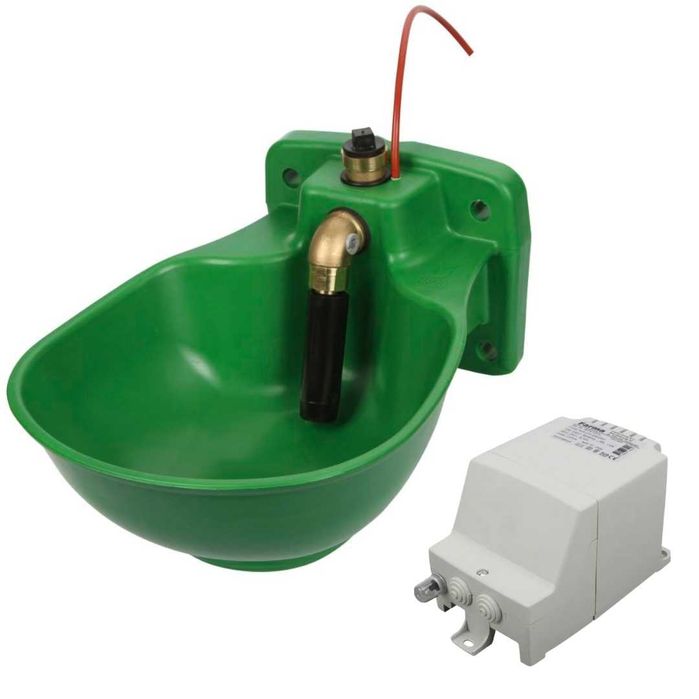 Poidło dla bydła i koni HP20 podgrzewane na 24 V + Transformator 120 W