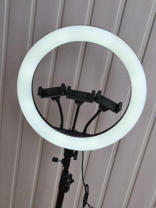 Кільцева лампа, кольорове кільце  MJ 36 RGB 36 см + штатів