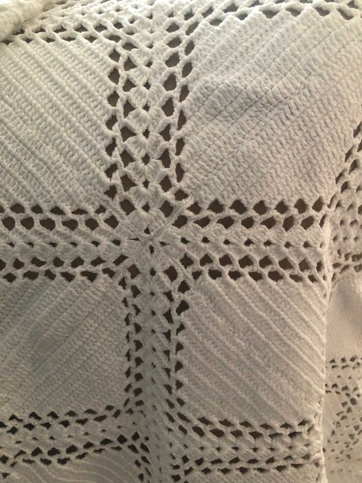 colcha renda feita a mao