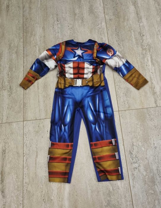 Strój 110 116 Kapitan Ameryka Avangers kostium przebranie karnawał