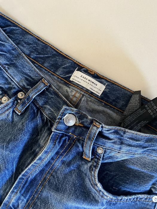 Zara szerokie damskie  spodnie jeansy