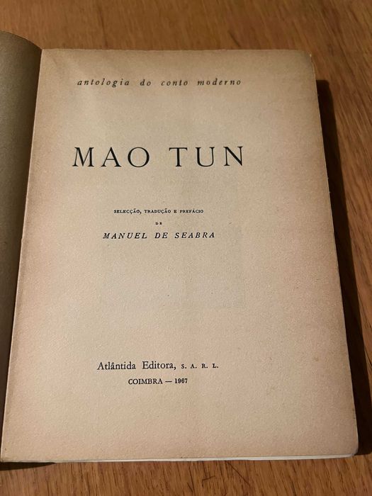 Antologia do conto moderno     MAO TUN