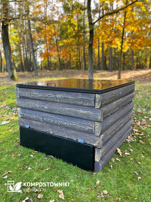 Kompostownik ogrodowy, duży kompostownik betonowy, kompostowniki