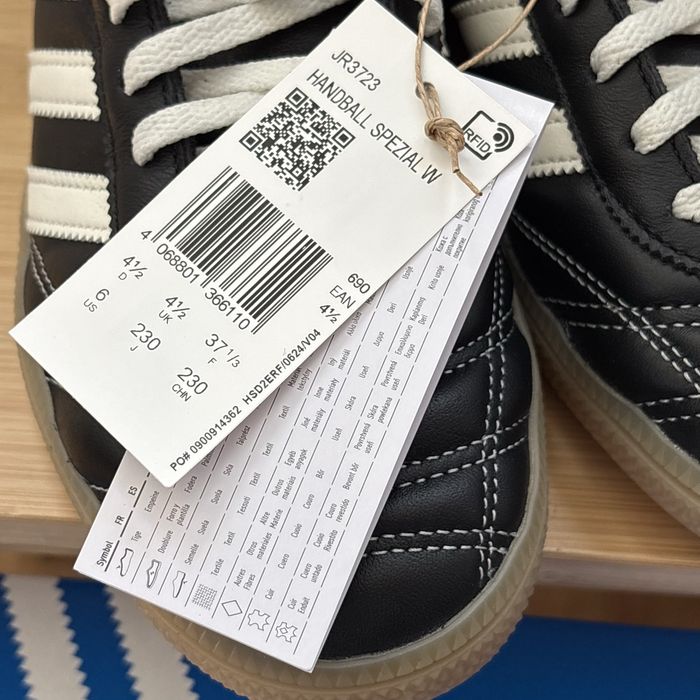 Ténis Adidas Handball Spezial Woman’s Pretos em Pele (37 and 1/3)