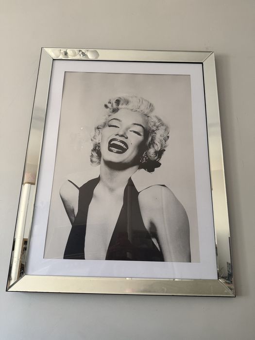 Duża ramka lustrzana z grafika Marilyn  Monroe