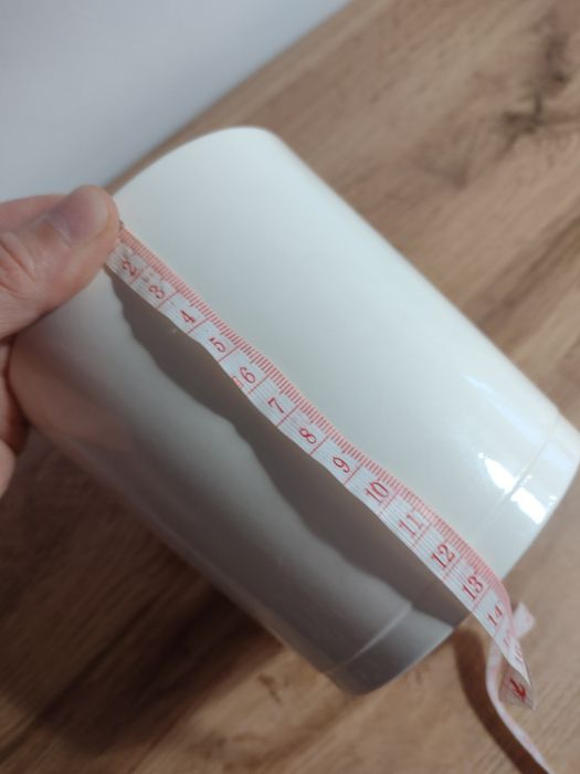Doniczka, osłonka biała ceramiczna