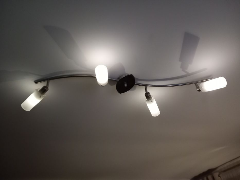 Nowoczesny żyrando l+ lamby led + szybkozłączki WAGO