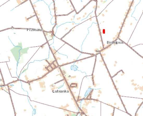 Działka Siedliskowa, 1 hektar w Biskupicach z Warunkami Zabudowy