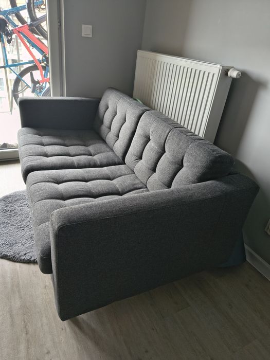 Kanapa sofa Ikea landskrona 2-osobowa ciemnoszara