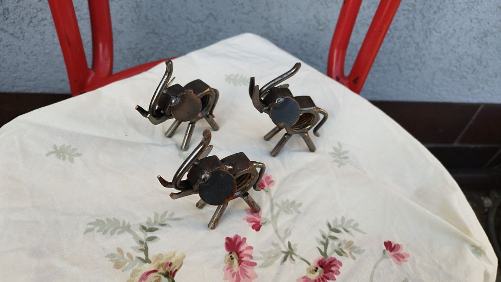 Metalowa figurka słonia. Metaloplastyka