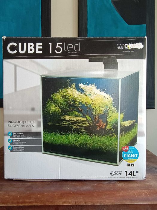 Aquário 14l Cube 15 da ciano