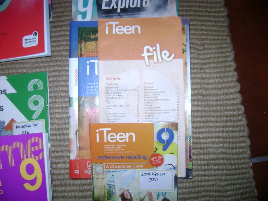 livros escolares 9º ano e plano nacional leitura