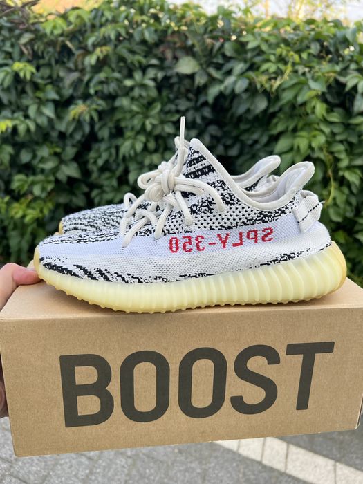 Adidas Yeezy Boost 350 V2 Zebra sneakersy niskie czarno białe 40