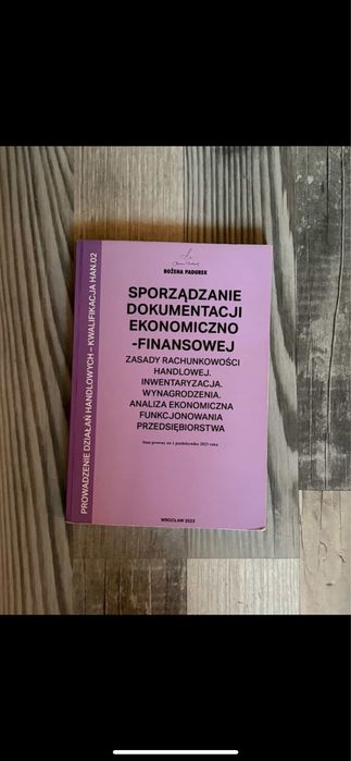Książka sporządzanie dokumentacji ekonomiczno -finansowej
