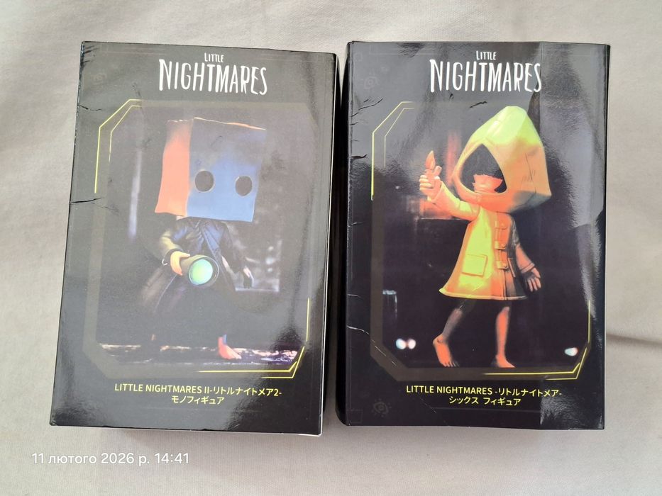 Фигурки Моно и Шестая Little nightmares маленькие кошмарики Mono Six