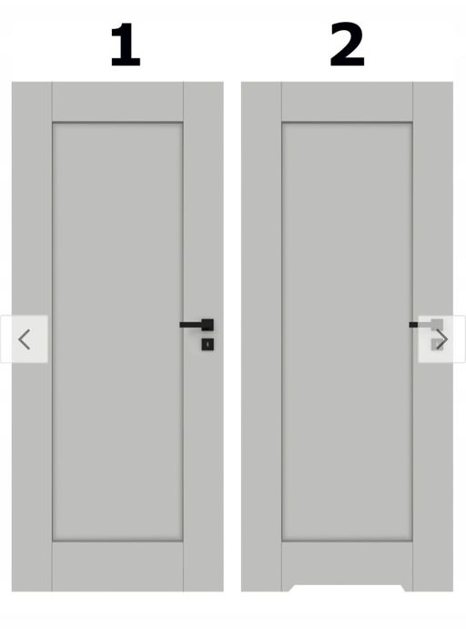 Drzwi DRE Estra 5 70cm bezprzylgowe lewe z ościeżnicą