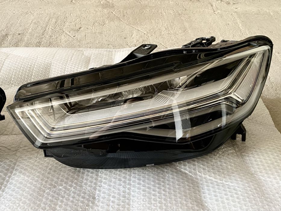 Фари Audi A6 C7 FULL LED Рестайл Комплект Права і Ліва з блоками