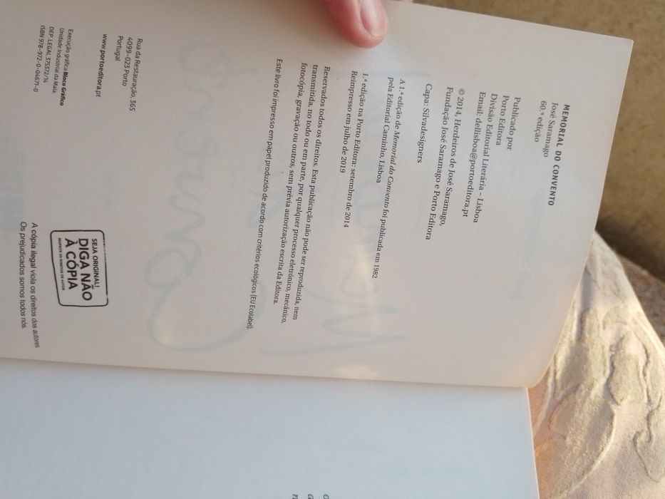 Memorial do convento-Saramago-P.E.8E-Telemovel Siemens A50-10E-Desde5E