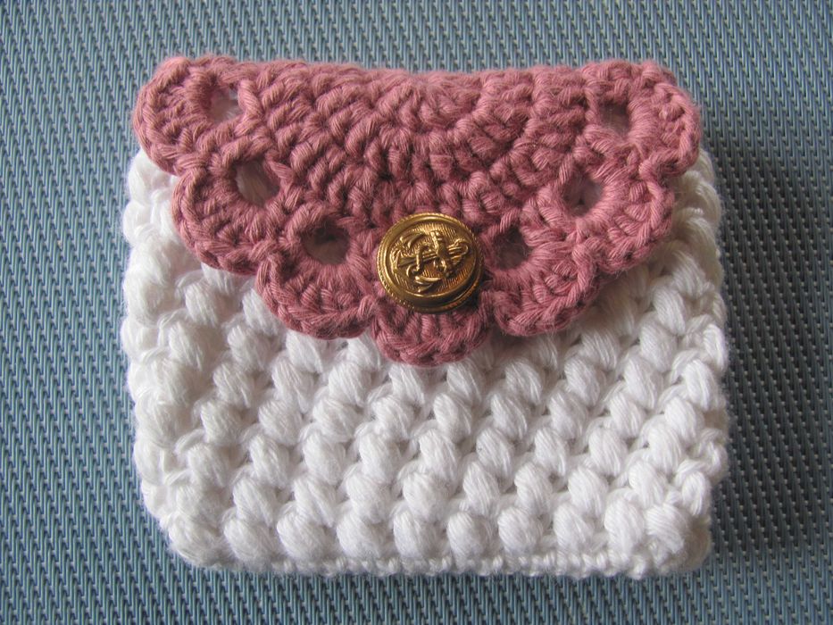 Porta-moedas / cartões artesanal