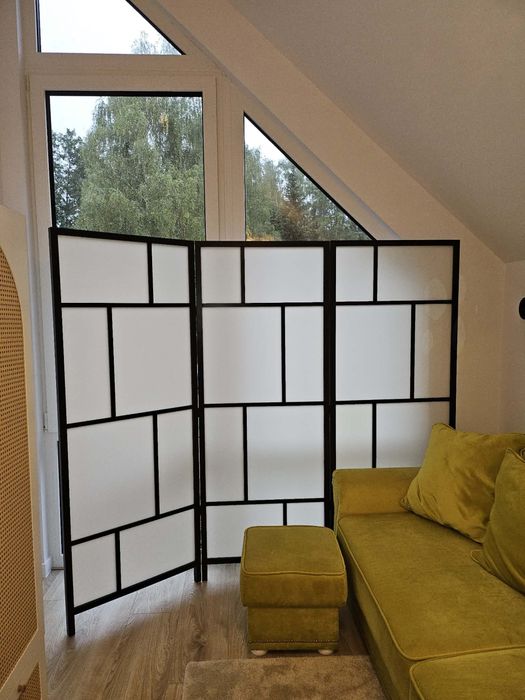 Parawan biało czarny jak nowy ikea