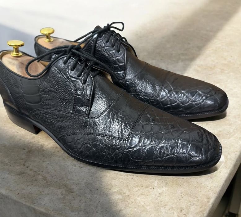 Крокодила шкура туфли 43+