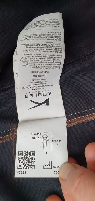 KÜBLER kurtka męskie robocza rozmiar L stan bardzo dobry