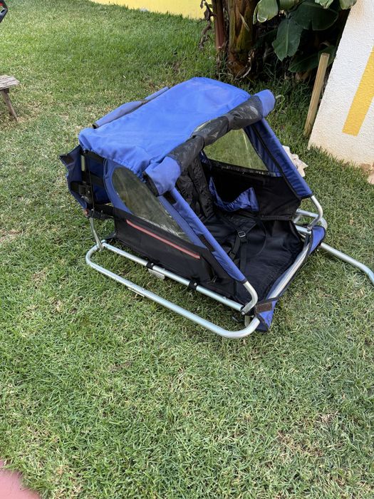 Atrelado de transporte de crianças para bicicleta