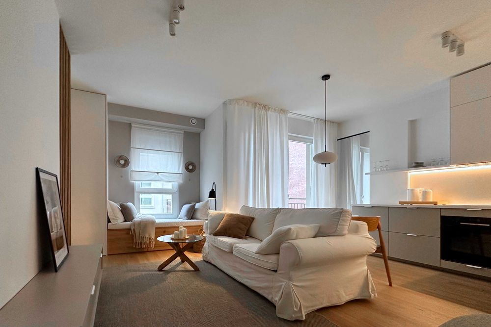 Stylowe studio 34 m2 z balkonem w sercu Szczecina /  ARTHOUSE