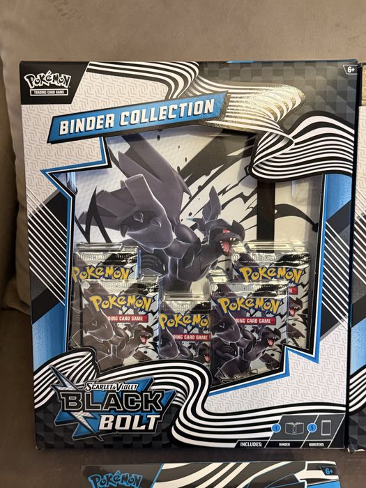ETB e Binder Black Bolt mais 4 packs destined Rivals