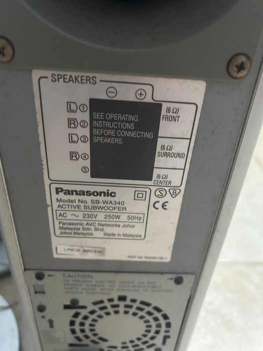 Colunas da Panasonic